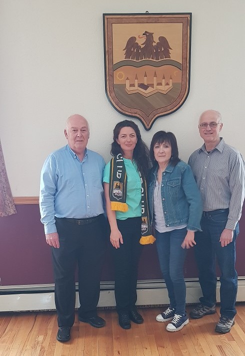 Gruppenfoto (v.l.n.r.): Fred Gauss (Vereinspräsident), Daniela Simon, Doris Laisch und George Brenner