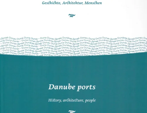 Buchcover des Katalogs zur Ausstellung "Donauhäfen. Geschichte, Architektur, Menschen"
