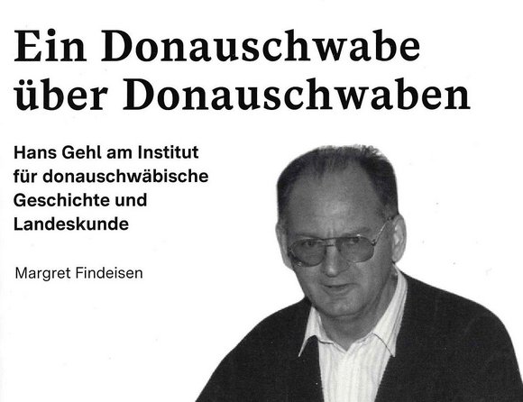 Cover der Publikation "Ein Donauschwabe über Donauschwaben": Titelangaben und ein Bild von Hans Gehl