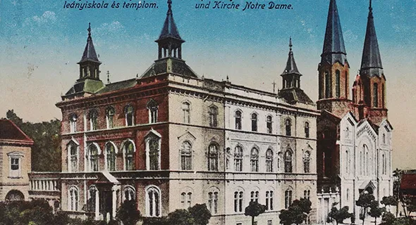 Das Bild zeigt eine Gebäudeansicht in der rumänischen Stadt Temeswar