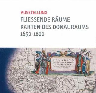 Das Bild zeigt das Buchcover der Publikation "Fließende Räume": Titelinformationen und ein Ausschnitt einer historischen Karte