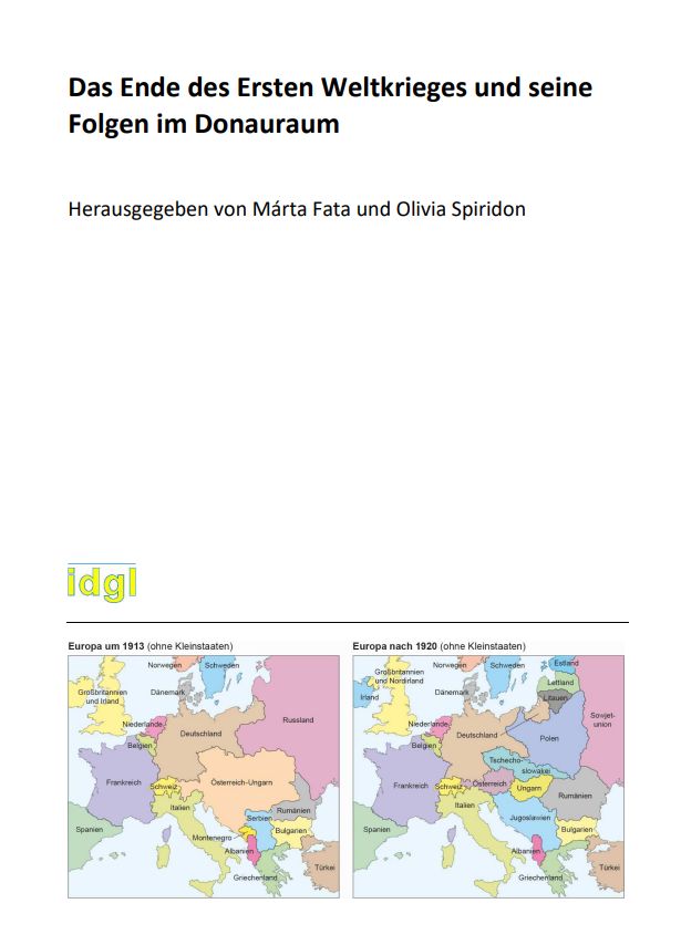 Cover der Publikation "Das Ende des Ersten Weltkrieges und seine Folgen im Donauraum"