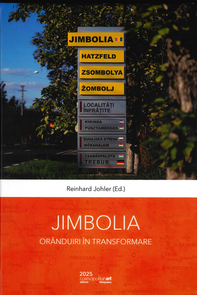 The image shows the cover of the publication. The upper half of the cover is a Hatzfeld town sign in various language versions.